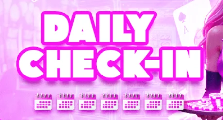 Playmeth daily check-in bonus banner